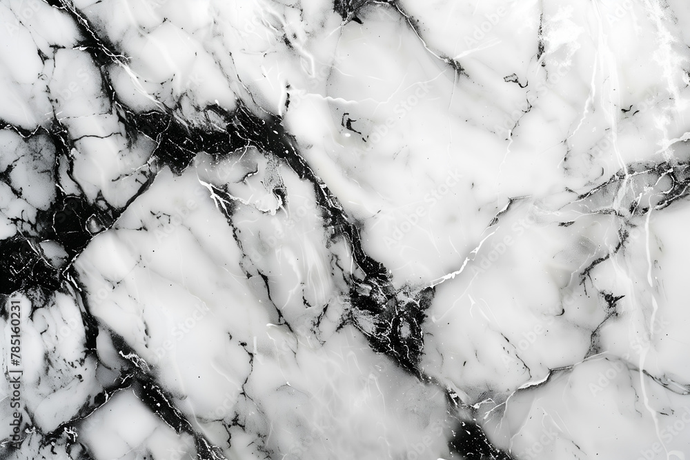 Black white luxury marble abstract background. Close-up surface grunge stone texture