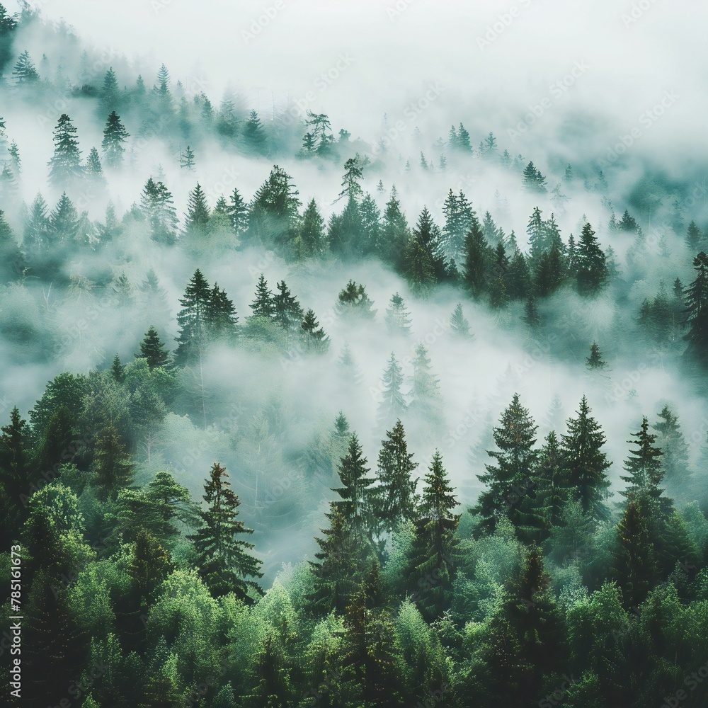 Fototapeta premium fog in the mountains