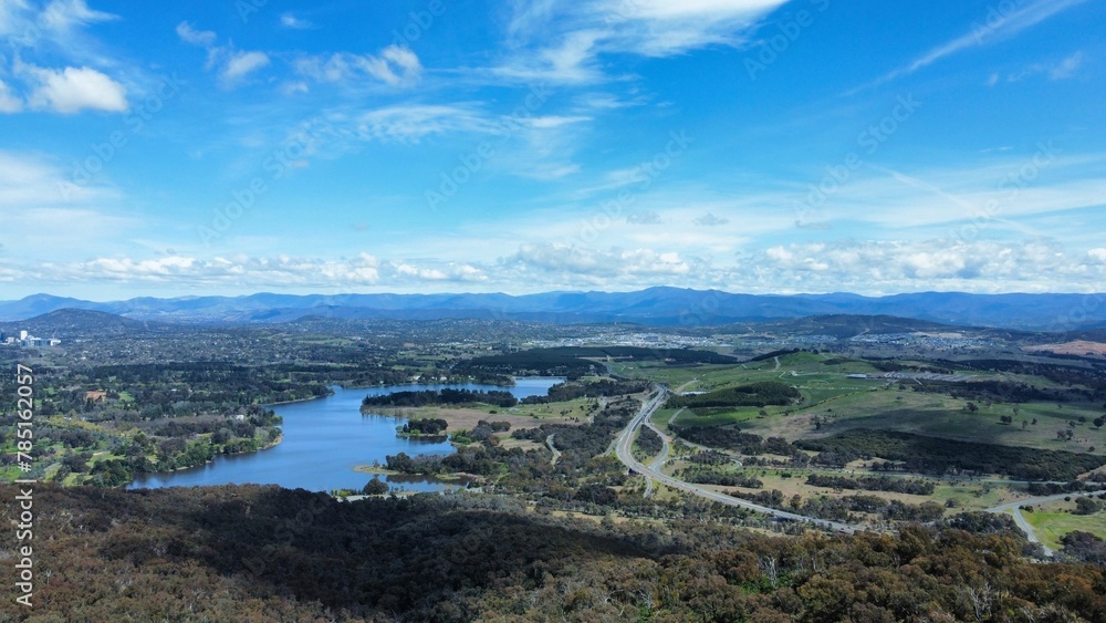 Aerial view of a natural landscape