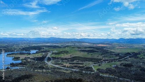 Aerial view of a natural landscape