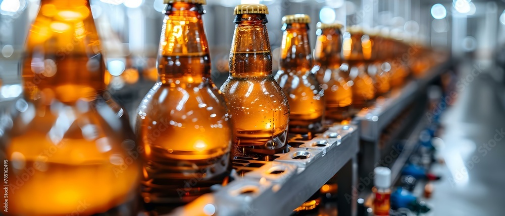 Bottling Harmony: Rhythm of the Brewery Line. Concept Brewery Process, Bottling Line, Harmony Brewing, Craft Beer Production Bottling Harmony: Rhythm of the Brewery Line. Concept Brewery Process, Bottling Line, Harmony Brewing, Craft Beer Production