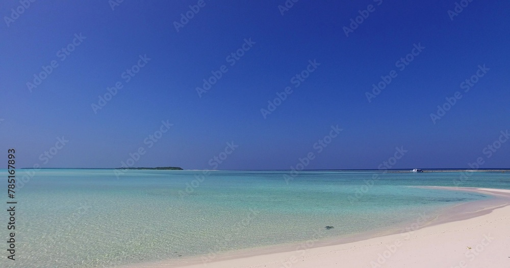 Aerial view of sea with sandy beach in Maldives Aerial view of sea with sandy beach in Maldives