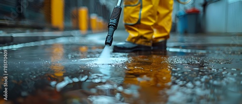 Precision Power Washing: Clean Surfaces, Clear Focus. Concept Residential Services, Commercial Projects, Professional Pressure Washing, Expert Cleanup photo