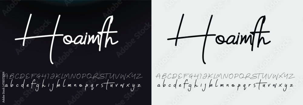 signature Font Calligraphy Logotype Script Brush Font Type Font ...