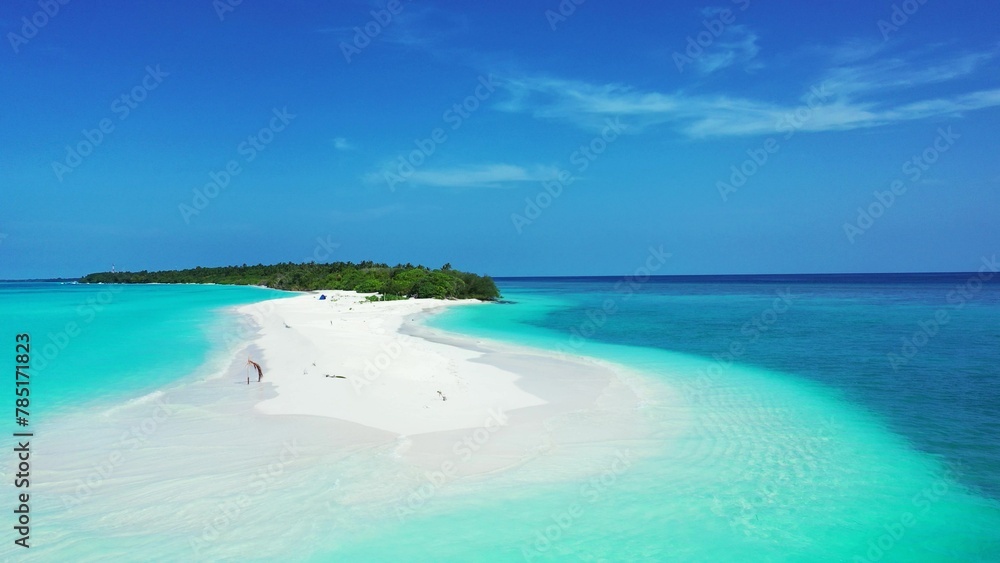 Beautiful beach landscape in the Maldives