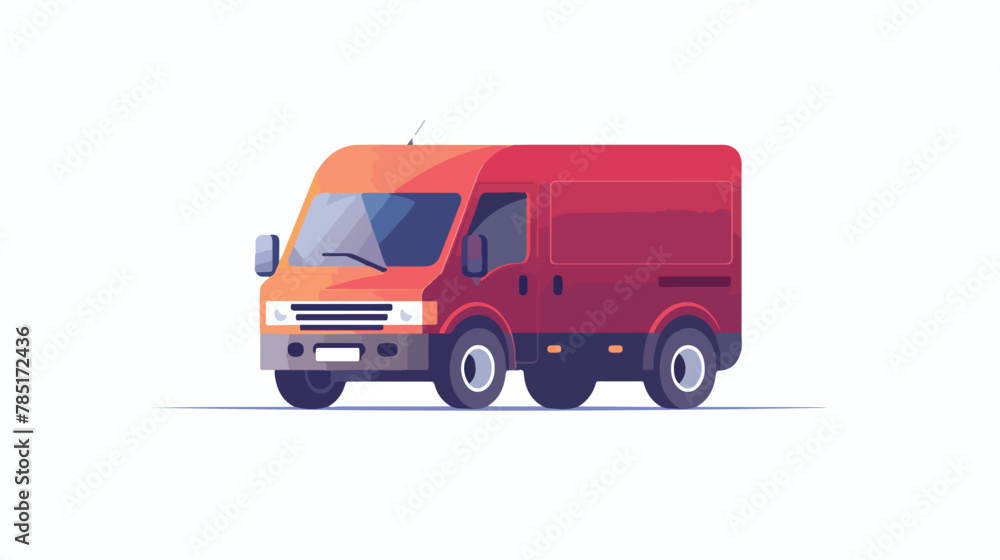 Fast shipping delivery truck icon- vector Flat vector