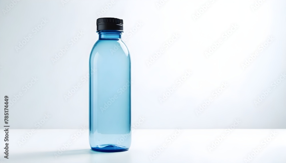 blue water bottles isolated on white background blue water bottles isolated on white background