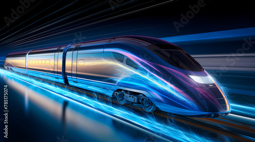 High-tech high-speed rail © jiejie