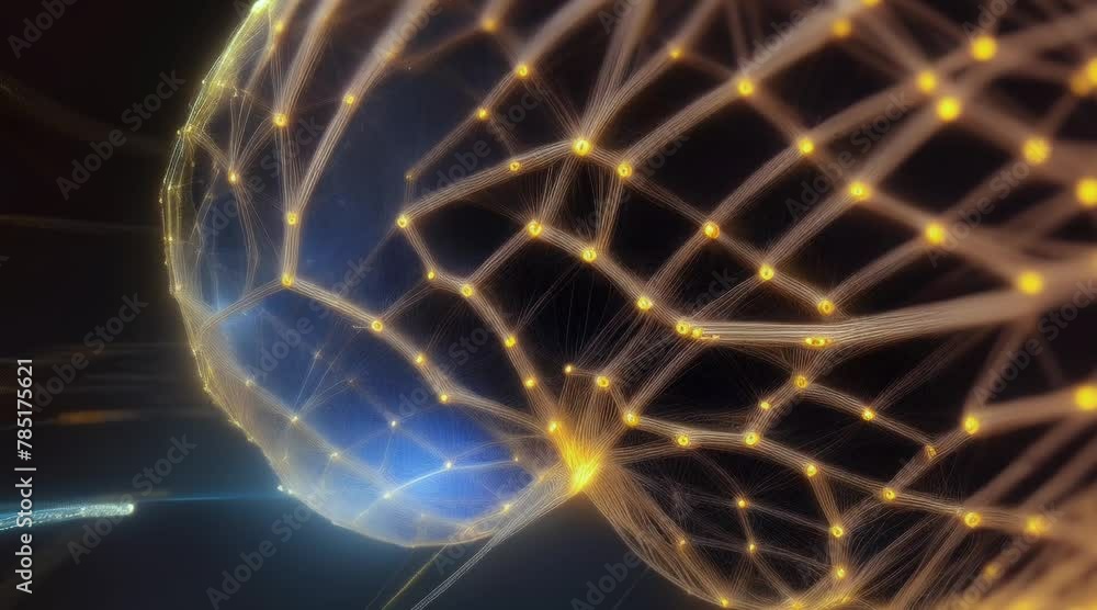 animation, motion effect, wireframe mesh of brain (60 fps 8 sec.) animation, motion effect, wireframe mesh of brain (60 fps 8 sec.)