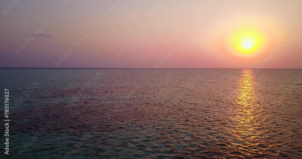 Mesmerizing view of a beautiful seascape at scenic sunset