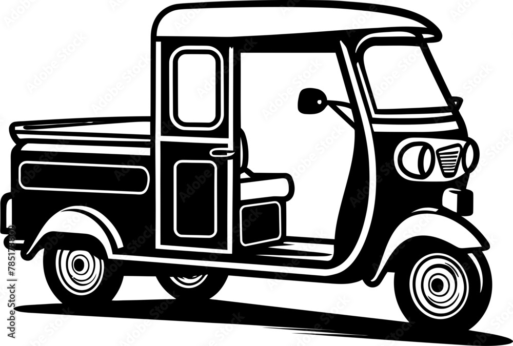 Tuk Tuk Transit Rickshaw Logo Design City Scuttler Tuk Tuk Icon Emblem