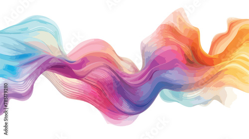 Fluid abstract background with colorful gradient. Fla