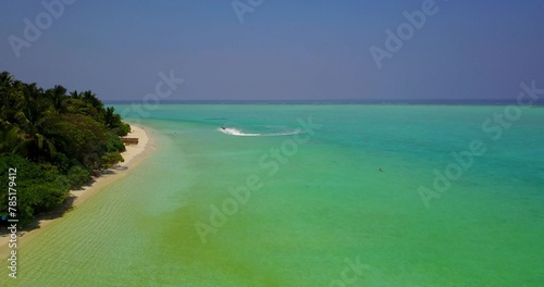 Beautiful view of the turquoise sea and beach © Wirestock