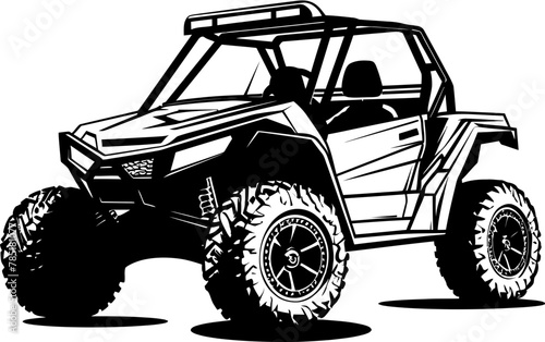 Off Road Maverick UTV Vector Logo for Adventure Seekers UTV Adventure Seeker Emblematic UTV Design