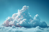 Partly cloudy weather symbol,
A blue sky with clouds and a white cloud with the word cloud on it
