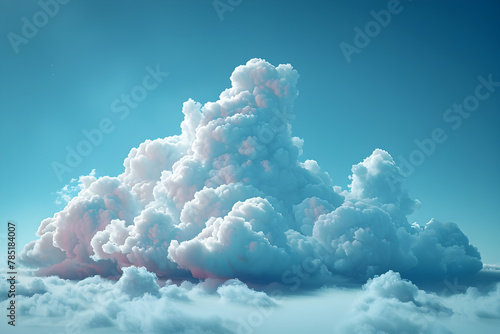 Partly cloudy weather symbol,
A blue sky with clouds and a white cloud with the word cloud on it
