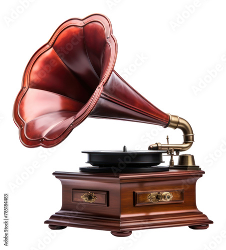 PNG Vintage gramophone technology white background performance