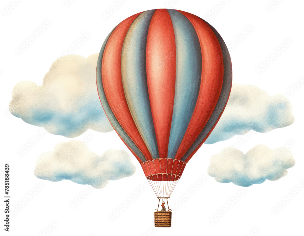 Fototapeta premium PNG Balloon aircraft vehicle hot air balloon.