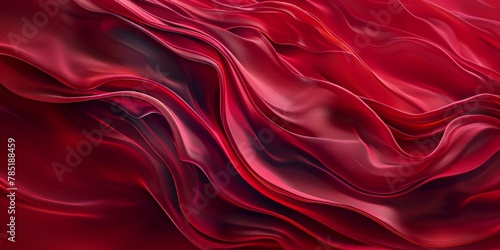 Red and orange swirls on a fiery red background. Striking abstract motif