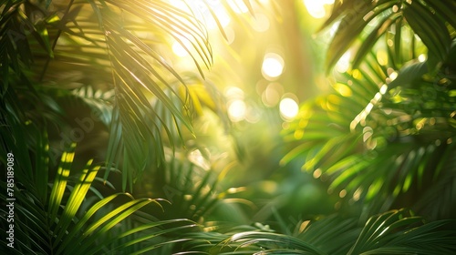 Tropical Leaves  A photo of sunlight filtering through dense tropical foliage