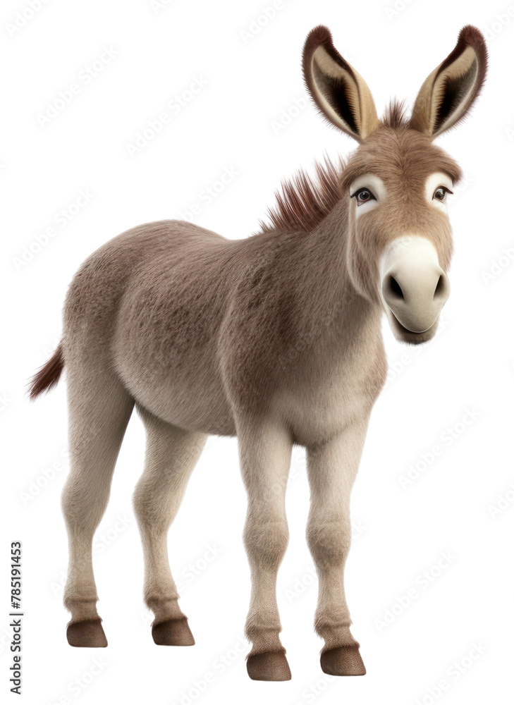 PNG  Donkey full body mammal animal horse.