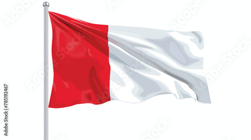 National flag with white background Flat vector isolated