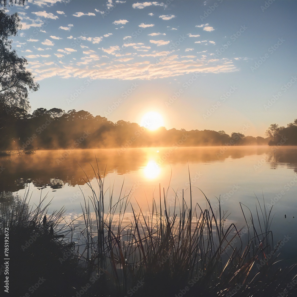 sunrise over the river sunrise over the river