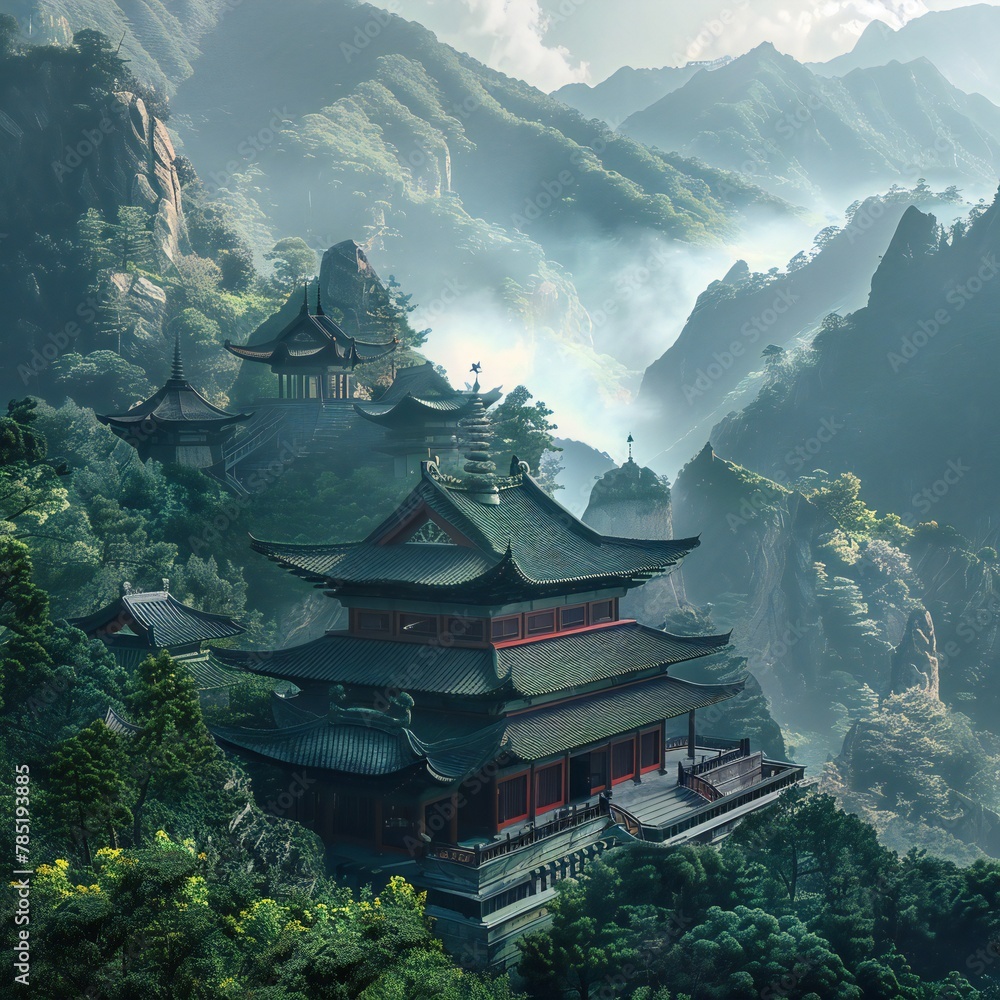 pagoda in the mountain pagoda in the mountain