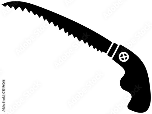 tool illustration construction silhouette carpenter logo sawing icon saw outline industry instrument cut equipment handle carpentry black blade pruning shape sharp metal repair for vector graphic back