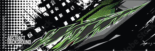 Car wrap decal designs. Abstract racing and sport background for racing livery or daily use car vinyl sticker. Vector eps 10.