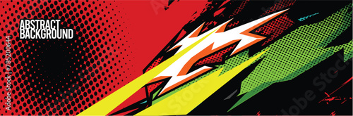 Car wrap decal designs. Abstract racing and sport background for racing livery or daily use car vinyl sticker. Vector eps 10.