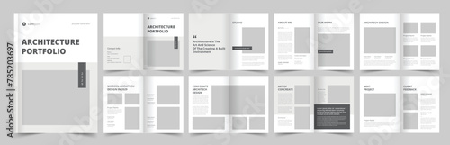 Architecture Portfolio Template, Portfolio Design for Architecture and Interior, A4 Size Brochure