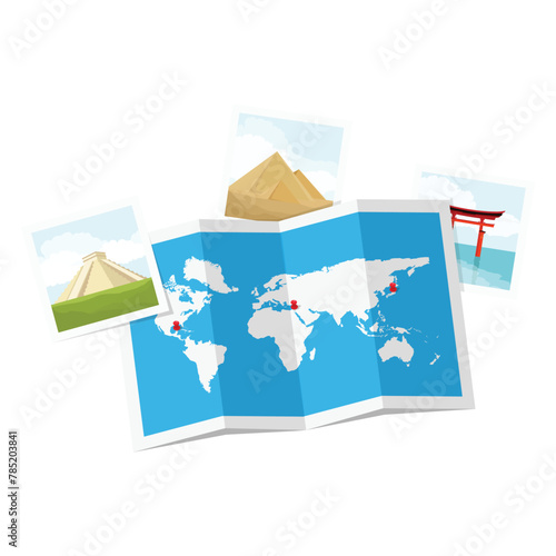 Travel and tourism concept template design