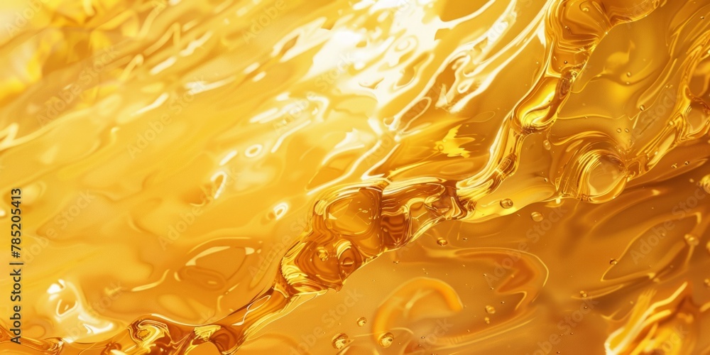 A yellow liquid with bubbles in it A yellow liquid with bubbles in it