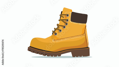 Industrial safety boots icon Flat vector isolated