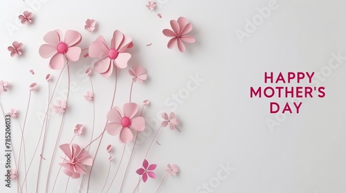 Happy Mother s Day. Combined with the text  Happy Mother s Day  Banner. Happy Mother s day Image.