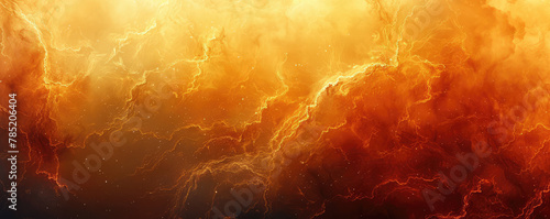 Abstract fire and flames texture background banner with copy space, in orange and yellow colors. Created with Ai