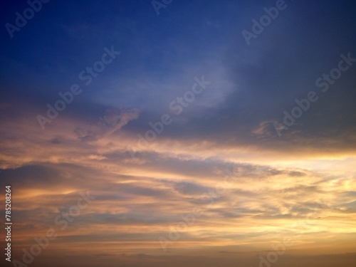 Gold and Blue Clouds