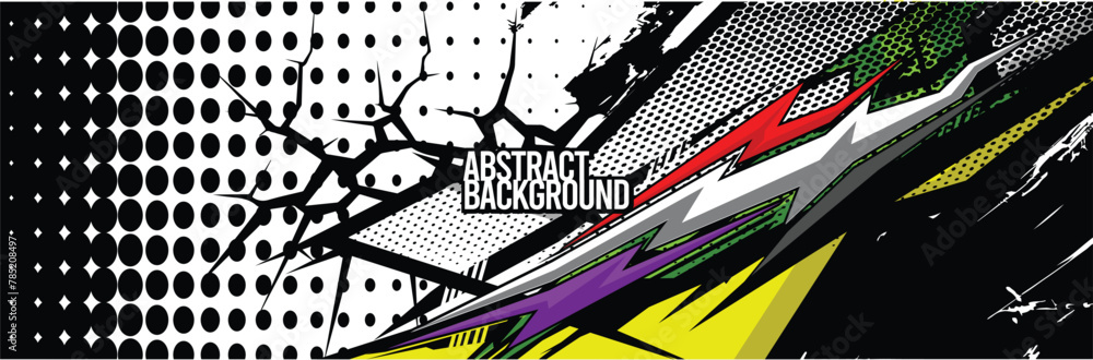 Car wrap decal designs. Abstract racing and sport background for racing livery or daily use car vinyl sticker. Vector eps 10. Car wrap decal designs. Abstract racing and sport background for racing livery or daily use car vinyl sticker. Vector eps 10.