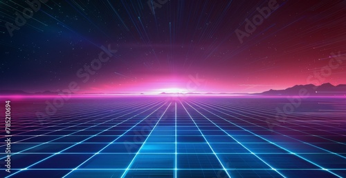 Abstract Background With Grid Pattern