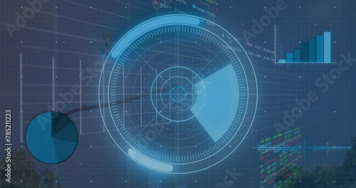 Image of scope scanning over data processing photo