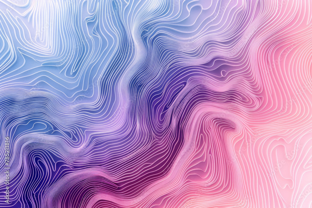 Fototapeta premium Gradient color wavy lines for background