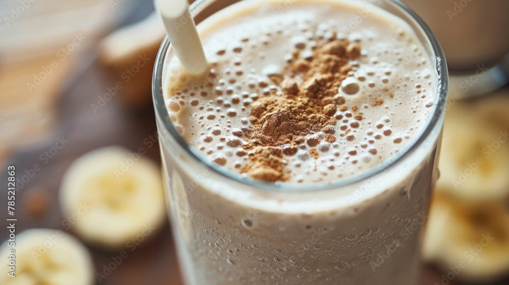 Enjoying Nutrient Rich Recovery Shake After Intense Workout for Muscle Repair and Renewed Energy Enjoying Nutrient Rich Recovery Shake After Intense Workout for Muscle Repair and Renewed Energy