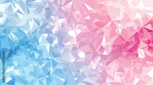 Light Pink Blue vector polygonal pattern. Elegant bri photo