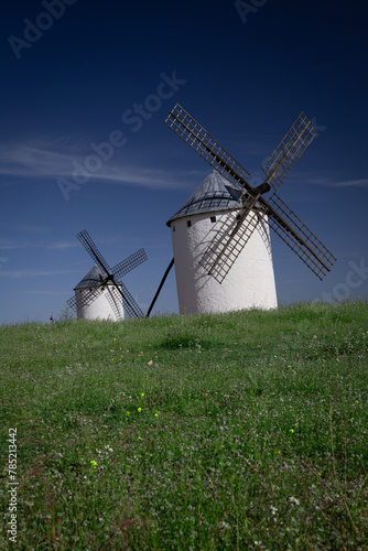 windmill in the village of the country