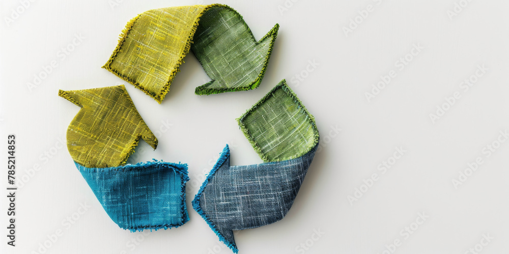 © Lidok_L - Textile Recycle Symbol on White, Concept of Sustainable Fashion © Lidok_L - Textile Recycle Symbol on White, Concept of Sustainable Fashion