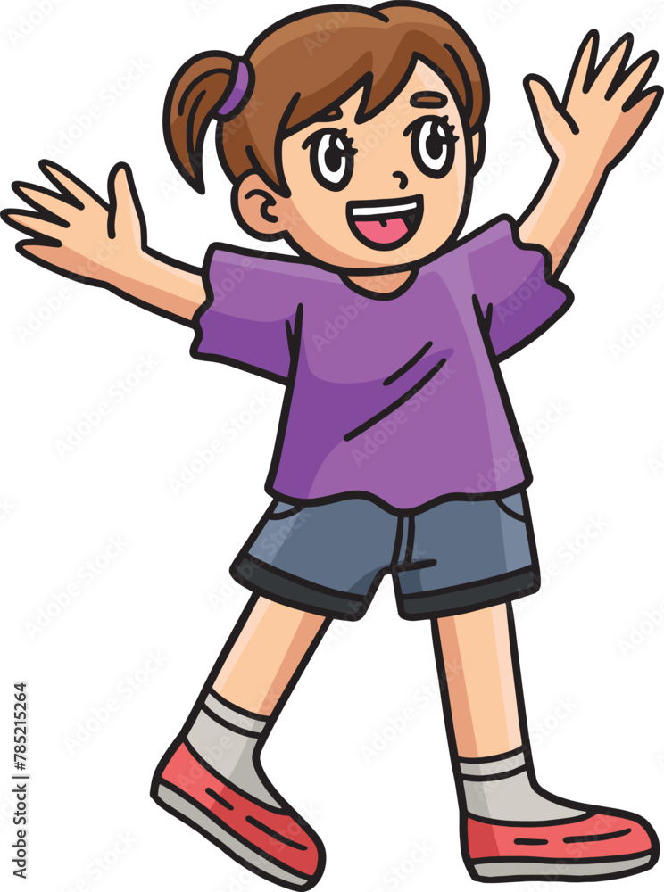 Happy Child Cartoon Colored Clipart Illustration Happy Child Cartoon Colored Clipart Illustration