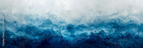 Abstract Artistic Interpretation of Blue Mountain Layers