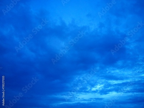 Blue Clouds in the Sky