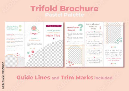 Trifold Brochure - Pastel Palette